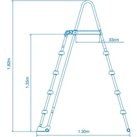 Intex Sicherheitsleiter für Pools von 132 cm