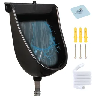 LAANCOO Urinale für Männer, verschüttete, wasserlose, wasserfreie Garagen Urinal mit 59 '' Schlauch, UV-resistente Plastikurinale für Innen- und Außengebrauch in Badezimmer, Garage oder Camping