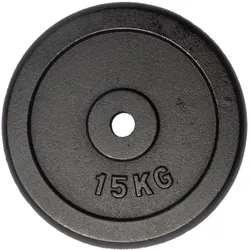 FUEL FITNESS Hantelscheibe Gusseisen 1x 15kg Innendurchmesser 30mm 15 KG