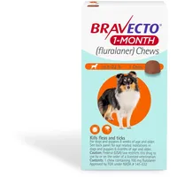 BRAVECTO Floh- und Zeckenkauspielzeug für Welpen, 1 Monat, 1 Monat, 4,5-10 kg, Orange Box