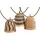 Lumisky Lichterkette Bambus 8 m 10 Lampenschirme beige