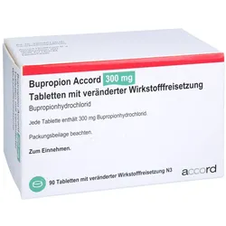 Bupropion Accord 300 mg Tab.m.verä.Wst.- 90 St