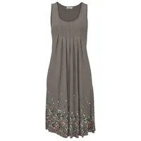 Beachtime Strandkleid Braun Blumenprint 46