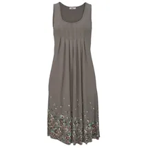 Beachtime Strandkleid Braun Blumenprint 46