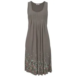 Beachtime Strandkleid Braun Blumenprint 46