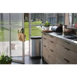 Curver Mülleimer Pedal 50 l Silber