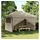 vidaXL Faltpavillon 4,1 x 2,79 m inkl. 4 Seitenteile Taupe
