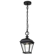 Elstead Lighting Hängeleuchte Außenlampe Leuchte Deckenlampe Hängelampe Eingang Glas schwarz E27