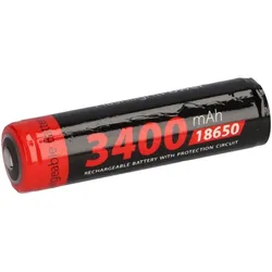 XCell Li-Ion 18650 Akku 3,7V 3400mAh PCM protected for Flashlights