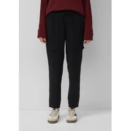 s.Oliver 7/8-Hose mit Ziertaschen im Cargo-Stil Schwarz S