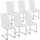 Tectake tectake® Schwingstuhl, gepolstert mit Kunstlederbezug, flaches Stahlgestell in C-Form, 41 x 52 x 99 cm