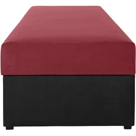 MAINTAL Polsterliege Diana rot|schwarz 83 cm x 203 cm