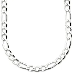 Kette ohne Anhänger »Schmuck Geschenk Silber 925 Halsschmuck Halskette Figarokette«, 26340848-55 silberfarben