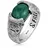 haze & glory Ringe - Ring Siegelring Liberty - Afrikanischer Türkis 925 - Gr. 60 MM - in Silber - für Damen