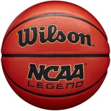 Wilson Basketball NCAA LEGEND, Mischleder, Indoor- und Outdoor-Basketball, Orange/Schwarz, 5