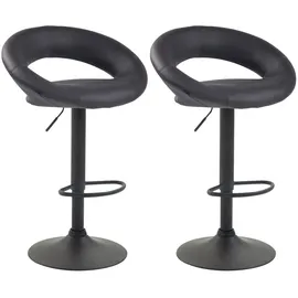 CLP 2er Set Barhocker Olinda Kunstleder Grau