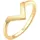Elli Ring Damen Geo V-Form Basic Matt Trend in 925 Sterling Silber