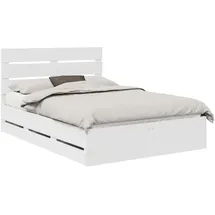 vidaXL Modernes Bett 150 x 200 cm Weiß
