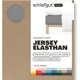 SCHLAFGUT Easy Jersey 180 x 200 - 200 x 220 cm gray mid