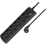 Brennenstuhl Steckdosenleiste 6-fach 2 m Schwarz 1 St.