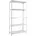Simon Rack SimonRack Schwerlastregal Lagerregal 180x80x40 Metallregal Kellerregal Biegestelle 100 kg 5 Fachböden Weiss Comfort