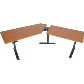 MCW Schreibtisch MCW-D40, Computertisch, 120° elektrisch höhenverstellbar ~ natur,