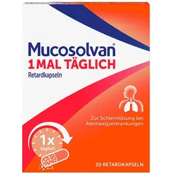Mucosolvan 1x täglich Retardkapseln, Hustenlöser