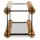 Proregal Weinregal 12,5 x 12,5 x 24,5 cm Braun