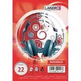 Landré LANDRÉ® Notizblock DIN A6 kariert Lineatur 22, 1 St.