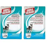 Simple Solution Hunde Windeln M (Packung mit 2)