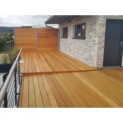 Garapa Terrassendielen, 25x145 mm, KD, glatt/glatt