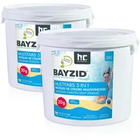BAYZID® 2x 5 kg Multitabs 20g 5in1 für Pools