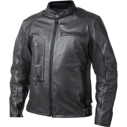 Helite Roadster Airbag Motorrad Lederjacke, schwarz, Größe S für Männer
