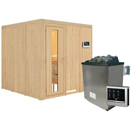 Karibu Rodin inkl. 9 kW Ofen + ext. Steuerung easy
