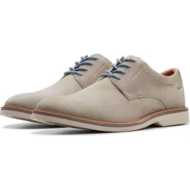 CLARKS Atticus LTLace Oxford, Grau, Nubuk, 42,5 EU - 42.5