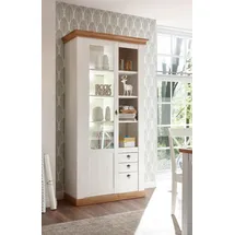 Home Affaire Vitrine Cremona 102 x 44 x 204 cm Weiß