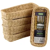KESPER Besteckkorb Geflecht 5er Set H:5,5 cm L:28 cm T:11,5 cm Kunststoff braun