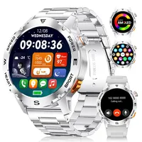 SUNKTA Smartwatch Damen Mit Telefonfunktion,1.43" AMOLED Fitnessuhr Mit Herzfrequenz/Spo2/Schlafmonitor