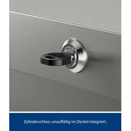 hörmann stauraumsysteme Gartenbox Juno 160 x 80 x 72,5 cm Graualuminium