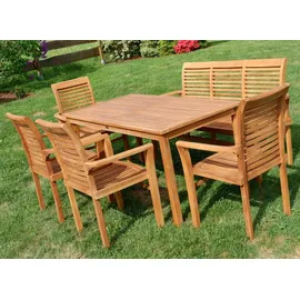 ASS Altenburger Teak Set 7-tlg. Braun