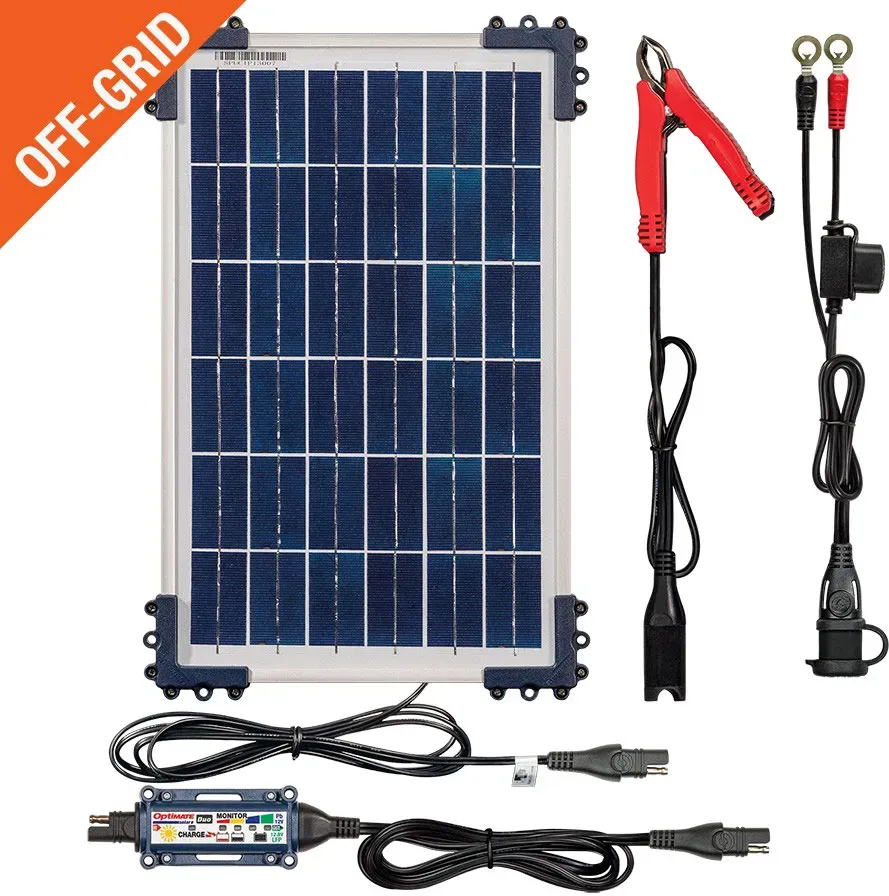 Tecmate Optimate Solar Duo + 10W Solar P, Solar Ladegerät