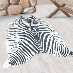 Teppich »ETOSHA 4111«, tierfellförmig, 6 mm Höhe, Pflegeleicht / Moderner Fell Look, 96971658-0 schwarz 6 mm