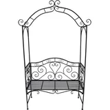Hti-Living Rosenbogen mit Bank Metall Celia