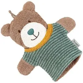 Sterntaler Bär Ben Waschhandschuh 22 x 24 cm mittelgrün
