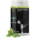 Peticare Relax-Mix Pulver für Hunde | Beruhigendes Ergänzungsfutter-Mittel | Natürliche Inhaltsstoffe, mit Baldrian & Ashwagandha | Stressabbau & Entspannung | petDog Health 2601