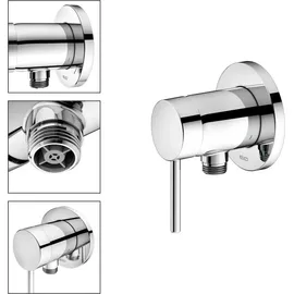 Keuco IXMO_solo Einhebelmischer IXMO 59552 m.Schlauchans./rd. Griff Soft verchromt