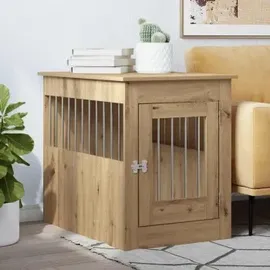 vidaXL Hundekäfig im Möbelstil 80 x 55 cm braun