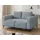 s-style möbel Couch Strukturstoff 2-Sitzer + 1-Sitzer Grau