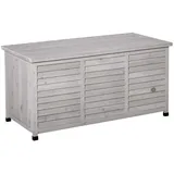 ComfortXL Gartenbox, Hellgrau, Holzwerkstoff, 56x60x127 cm, Aufbewahrung & Schutzhüllen, Gartenboxen