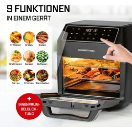 GOURMETmaxx Heißluftfritteuse 12 L schwarz